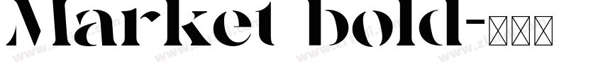 Market bold字体转换